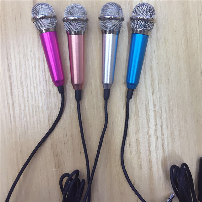 Mini 3.5m Stereo Studio Portable Speech Mic Audio Microphone For Smart Phone Desktop Microphone