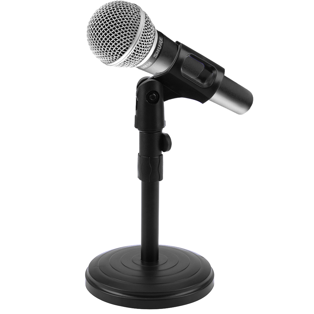 Foldable Desktop Tripod Mic Stand Adjustable Angle Table Tops Microphone Mount Holder Stand Bracket