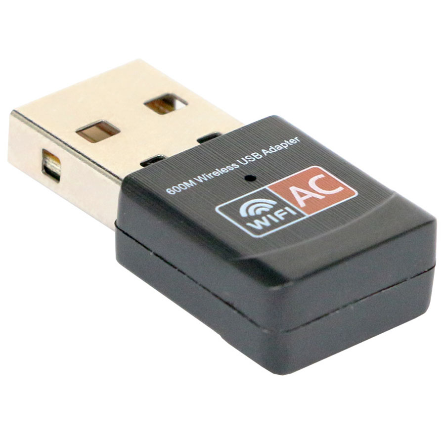 Mini 600Mbps Dual Band 2.4G / 5GHz Wireless Network Card Lan 600M USB WiFi Adapter Ethernet Receiver