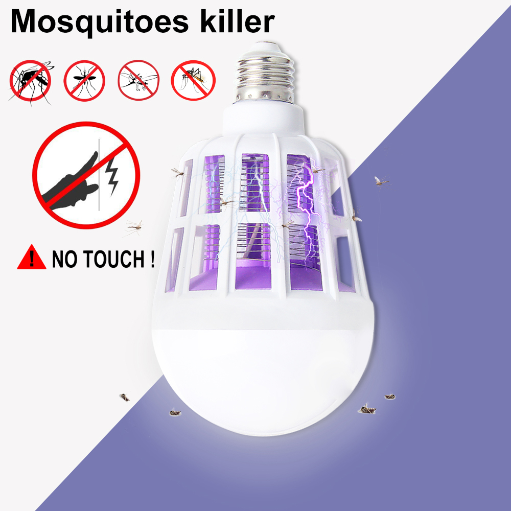 Mosquito killer lamp blub led bug zapper E27 LED Bulb Insect repellent Night Light 15W