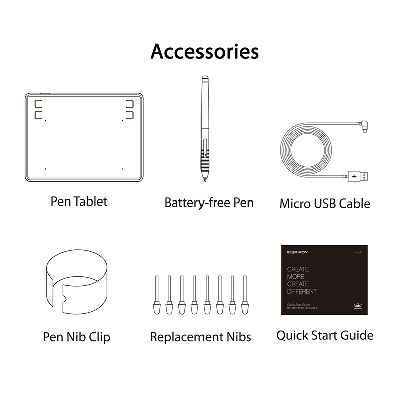 HUION H430P 4-inch Graphic Tablet OSU Game Pen Tablet Signature Pen Tablet Digital Drawing Tablet