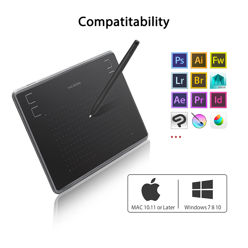 HUION H430P 4-inch Graphic Tablet OSU Game Pen Tablet Signature Pen Tablet Digital Drawing Tablet