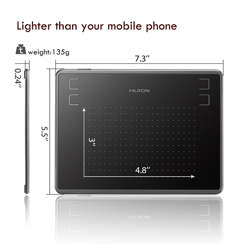 HUION H430P 4-inch Graphic Tablet OSU Game Pen Tablet Signature Pen Tablet Digital Drawing Tablet