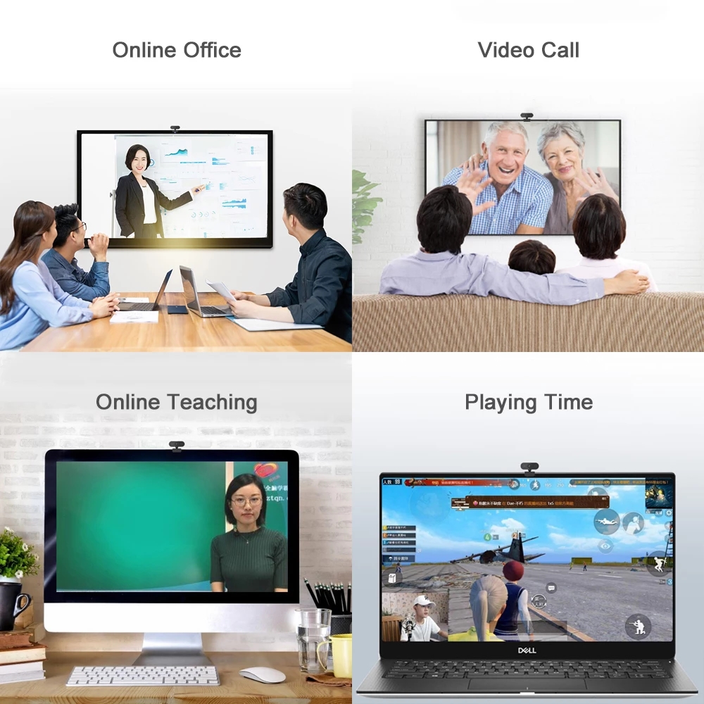 Webcam 1080P Full HD Web Camera With Microphone For PC Computer Mac Laptop Desktop Mini Camera