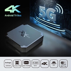 X96 Mini Smart TV Box Android 9.0 Amlogic S905W4 Set-Top Boxes 2.4G&5G WiFi 4K Media Player for Google Youtube 2GB Set TV Box