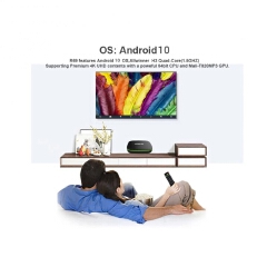 R69 Smart TV Box Android 10 4K Hd Youtube Google Play 2.4G Wifi Quad-Core Receiver Media Player HDR 2GB+16GB Tv Box