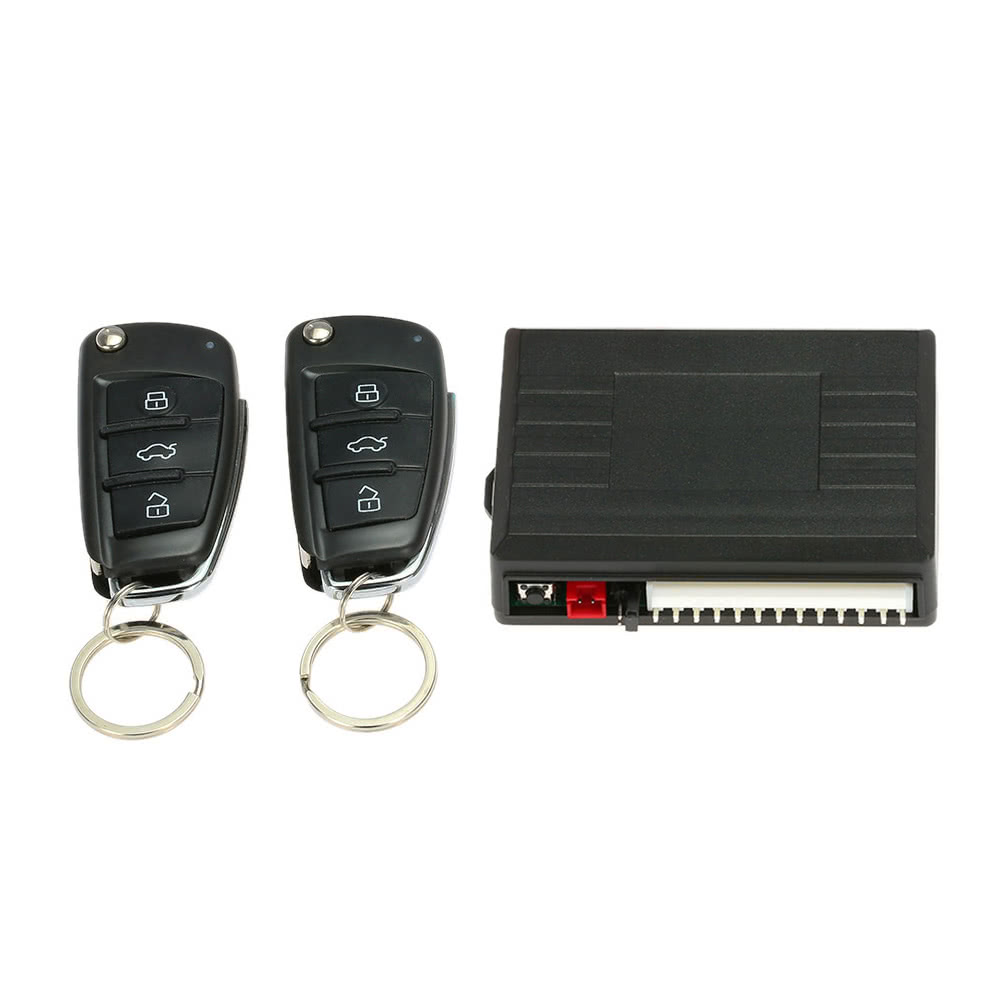 Universal Car Door Lock Keyless Entry System with Trunk Release Button Remote Central Locking Kit