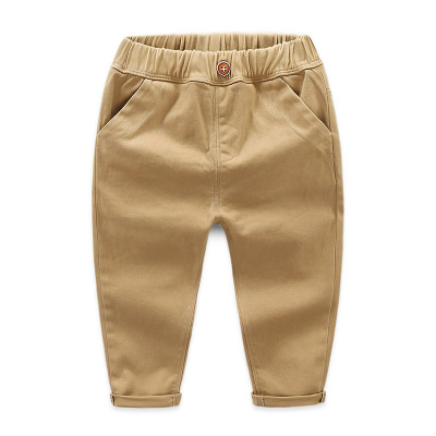 High quality Boys Solid Pants Cotton Long Trousers Spring Autumn Children Baby Kids Clothing High Quality pants
