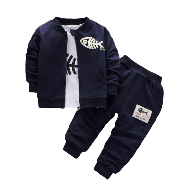 High quality Baby Children Clothing Sets Boys Cotton Coat Suits Autumn Children Tracksuits