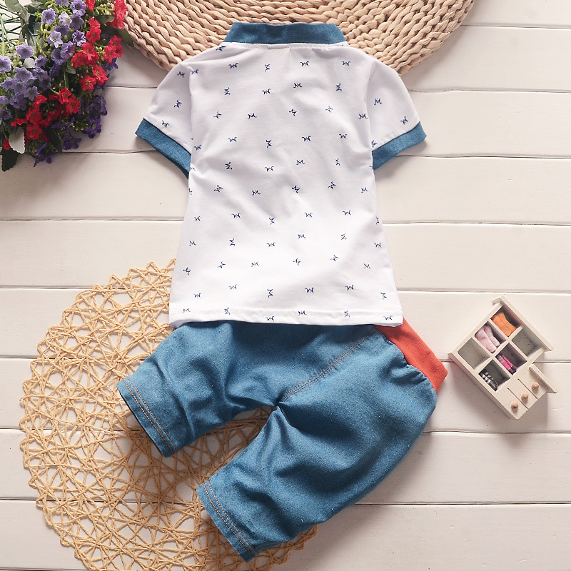 High quality Children Boys Clothing Sets Top   shorts Summer Set Toddler Kids Tracksuit Clothes Sport suit Set