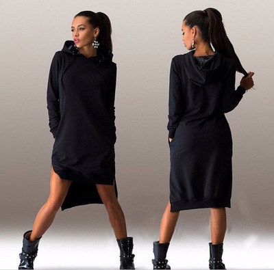 Loose Sweatshirt Hoodies Female Casual Full Sleeve Women Pullover Letter Print Fleeces Hoody Tops