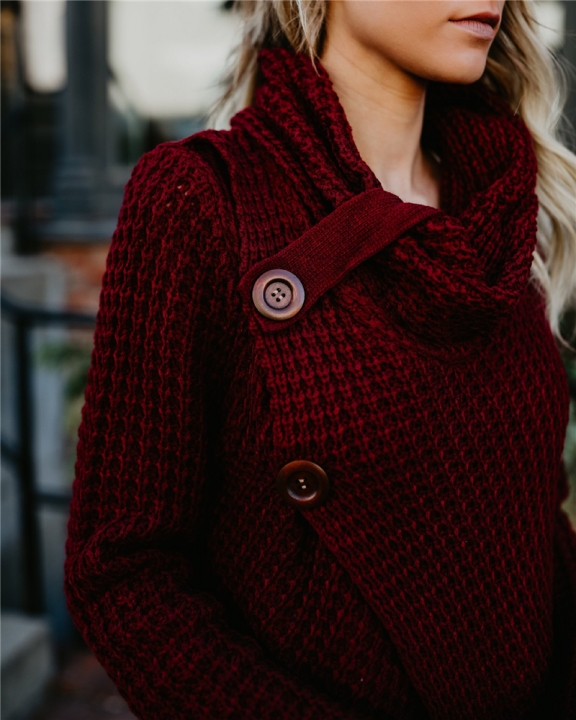 High quality Hot Sweater ladies korea lace up knitted women sweaters and pullovers loose winter sweater