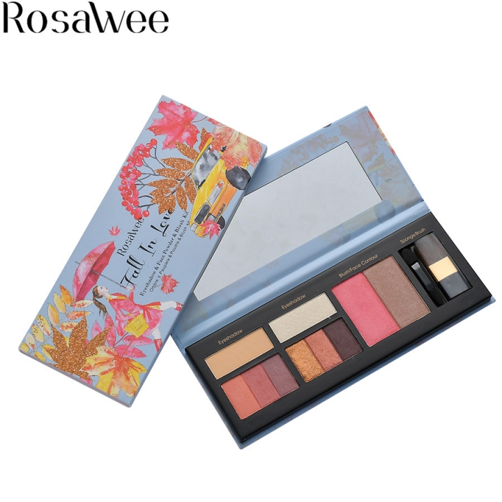 2021 High quality Fall in Love Bake Eyeshadow Ultra Glow Highlighter Blush Bronzer with Brush Makeup Kit Eye Shadow