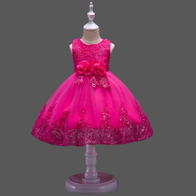 High quality Kids Dress for Girls Wedding Tulle Lace Long Girl Dress Elegant Princess Party Pageant Formal Gown