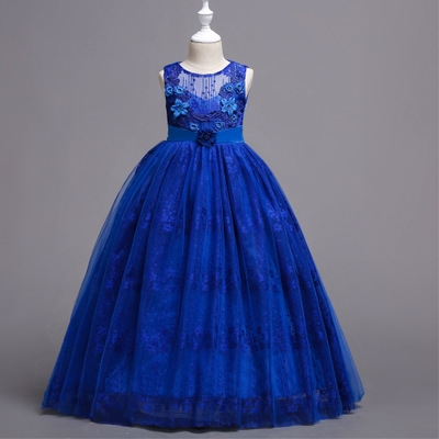 2021 High quality Elegant Flower Girl Wedding Dress Summer Girls Princess Dress Christmas Kids Party Dress For Girl