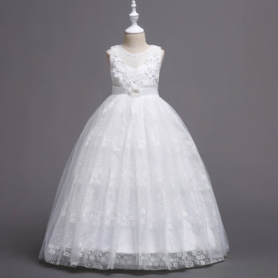 2021 High quality Elegant Flower Girl Wedding Dress Summer Girls Princess Dress Christmas Kids Party Dress For Girl