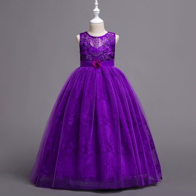 2021 High quality Elegant Flower Girl Wedding Dress Summer Girls Princess Dress Christmas Kids Party Dress For Girl