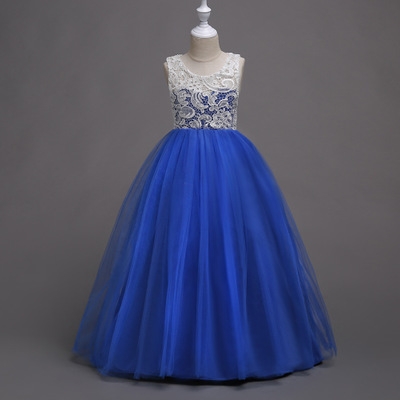 2021 High quality Summer Kids Dresses For Girls Wedding Dress Teenagers Embroider Party Long Dress For Girls Costumes