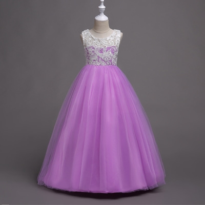 2021 High quality Summer Kids Dresses For Girls Wedding Dress Teenagers Embroider Party Long Dress For Girls Costumes