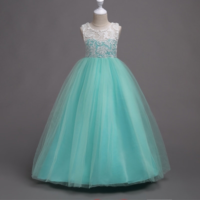2021 High quality Summer Kids Dresses For Girls Wedding Dress Teenagers Embroider Party Long Dress For Girls Costumes