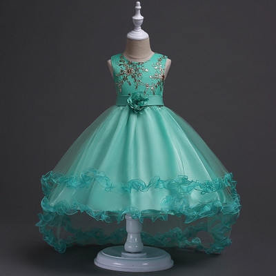 High quality Summer Kids Formal Dress For Girls Clothes Flower Pageant Birthday Party Princess Dress Girl Clothes