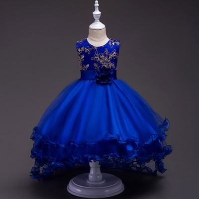 High quality Summer Kids Formal Dress For Girls Clothes Flower Pageant Birthday Party Princess Dress Girl Clothes