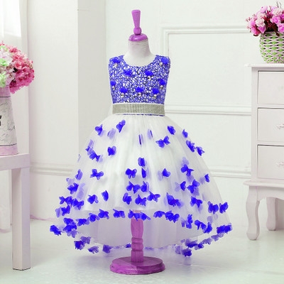 2021 High quality Summer Girl Dress for Wedding Party Embroidery Gold Sequins Flowers Princess Girls Dresses
