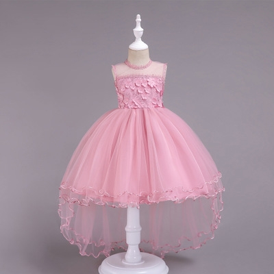 2021 High quality Summer Trumpet Children Dresses For Girls Princess Kids Fomal Princess Dress Party Wedding Dress