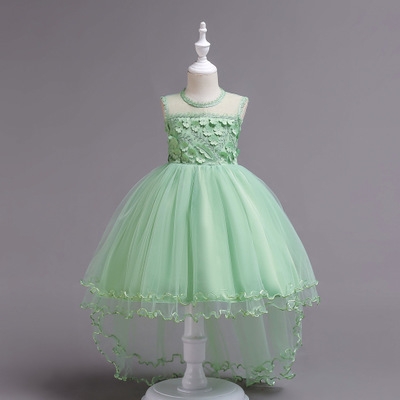 2021 High quality Summer Trumpet Children Dresses For Girls Princess Kids Fomal Princess Dress Party Wedding Dress