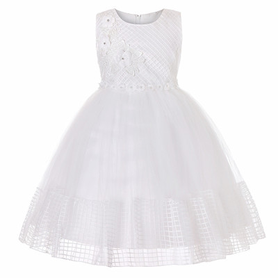2021 High quality Baby Girls Flower Dress for Girls Lace Cake Tutu Party Princess Dress Pageant Christmas Kids Clothes