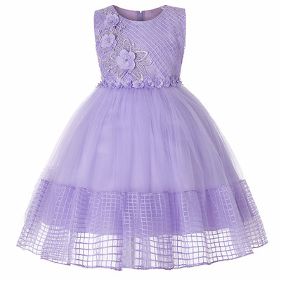 2021 High quality Baby Girls Flower Dress for Girls Lace Cake Tutu Party Princess Dress Pageant Christmas Kids Clothes
