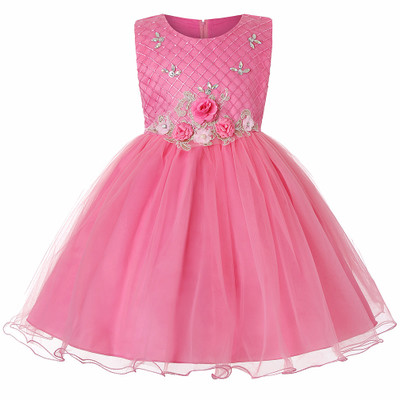 2021 High quality Summer Dress for Children Flower Girls Dress Party Wedding Dress Elegent Princess Vestidos