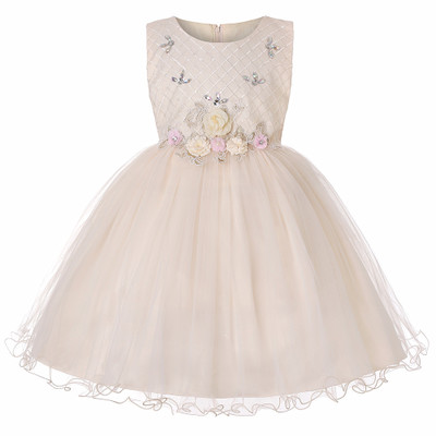 2021 High quality Summer Dress for Children Flower Girls Dress Party Wedding Dress Elegent Princess Vestidos