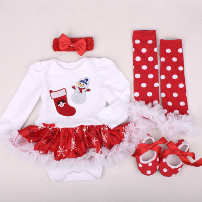 High quality Christmas Outfits Summer Baby Clothes Toddler Girl Suits Baby Clothing Sets For Bebes Kids Wear sets