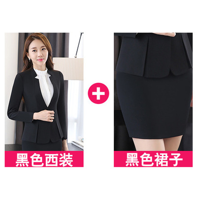 High quality Formal Ladies Office OL Uniform Designs Women elegant Business Work Wear Jacket with Trousers Sets