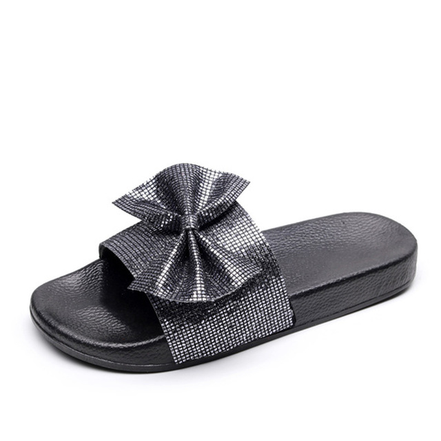 2021 High quality Summer Women Sexy Bling Slippers Woman Shoes Casual Pu Leather Flower Beach Shoes Female