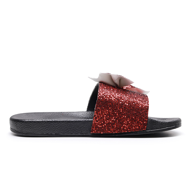 2021 High quality Summer Women Sexy Bling Slippers Woman Shoes Casual Pu Leather Flower Beach Shoes Female