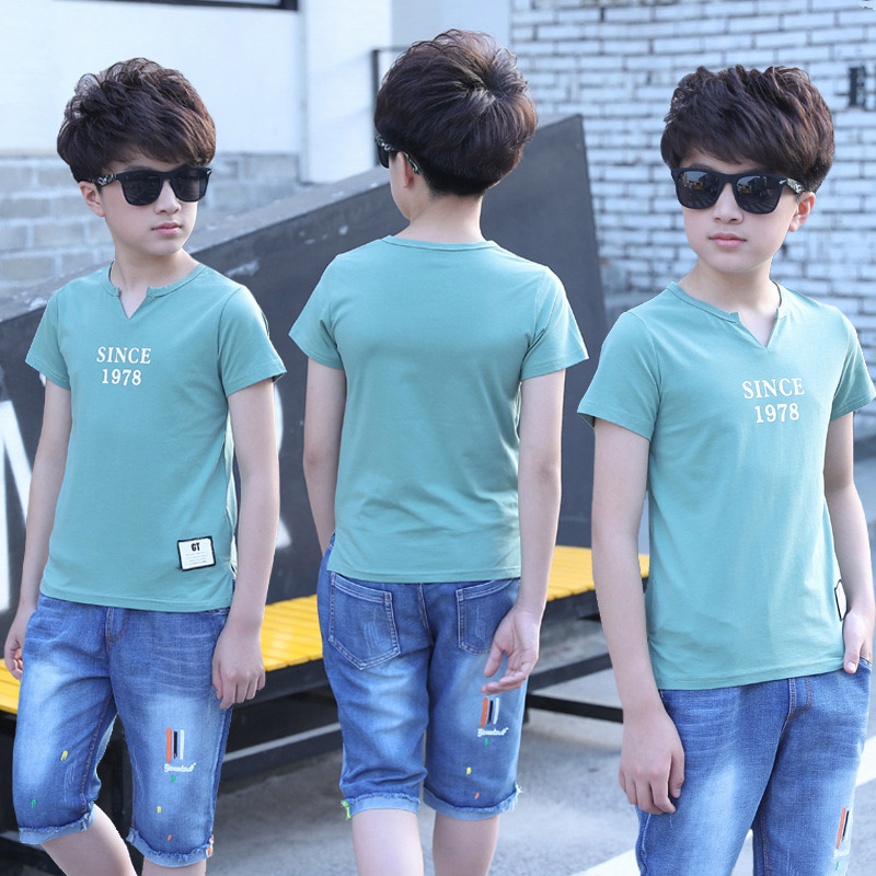 2021 High quality Kids Tracksuit For Boys Clothing Suits Summer Teenage Boys Clothing T-shirt Shorts Outfit
