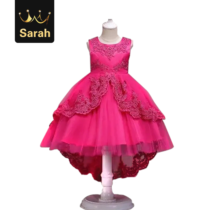 High quality Girls Princess Flowers Ball Gown Weddings Dress Party Kids Clothes Girls Dresses