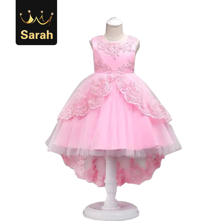 High quality Girls Princess Flowers Ball Gown Weddings Dress Party Kids Clothes Girls Dresses