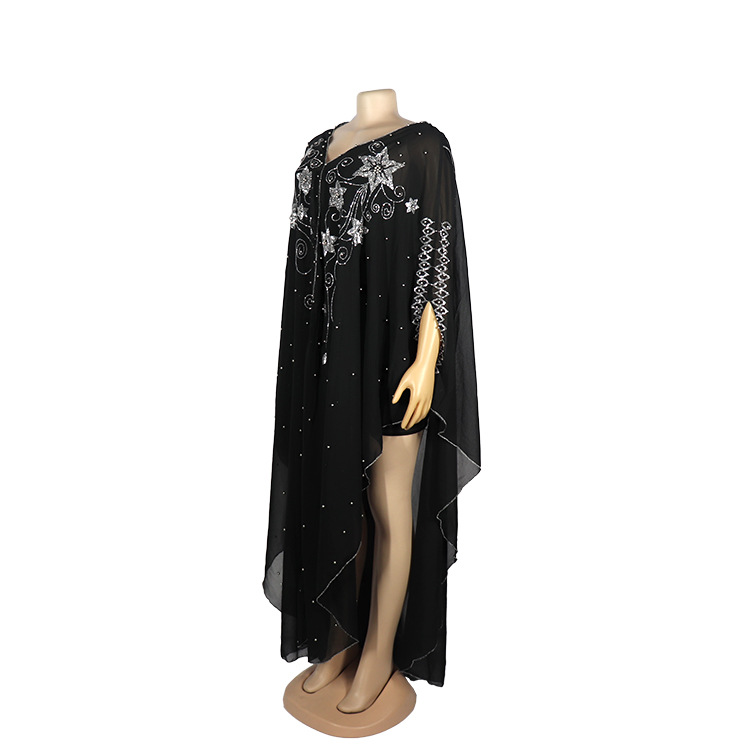 High quality Africa Dress for Women Dashiki Diamond Beaded Traditional African Clothes Abaya Muslim Dress