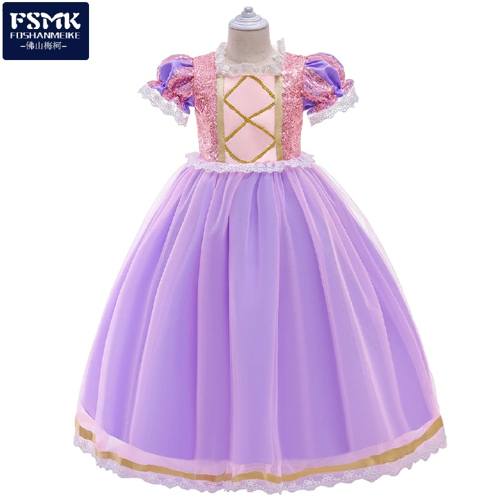MQATZ Little Mermaid Evening Elegant Dress Ariel Clothes Dresses Kids Fancy Dress Carnival Costumes