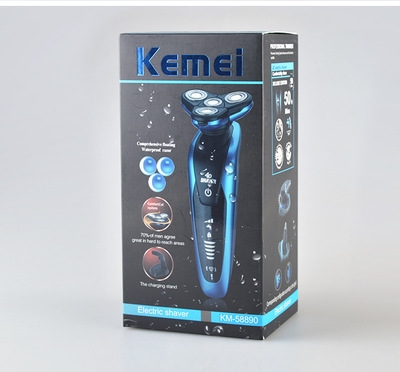 High quality Rechargeable 3 In 1 Men Beard Trimmer Machine with IPX 7 Level Waterproof 4D Floating Heads