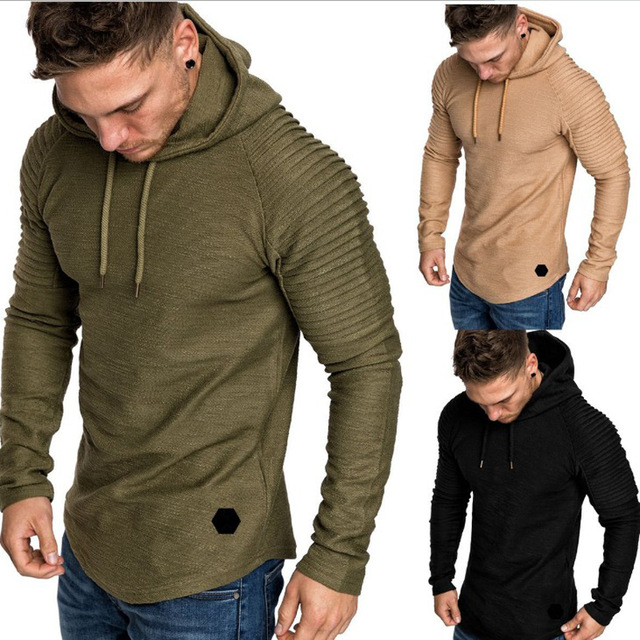 High quality Autumn Mens Hoodies Brand Men Solid Color Hooded Sling Sweatshirt Mens Hoodie Hip Hop Hoodie