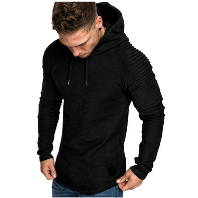 High quality Autumn Mens Hoodies Brand Men Solid Color Hooded Sling Sweatshirt Mens Hoodie Hip Hop Hoodie