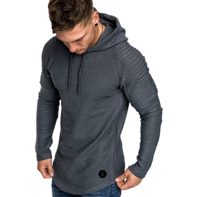High quality Autumn Mens Hoodies Brand Men Solid Color Hooded Sling Sweatshirt Mens Hoodie Hip Hop Hoodie
