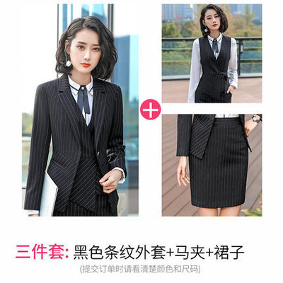 High quality Hot Work business Women's skirt suits Set for women blazer office lady clothes Coat Jacket suit