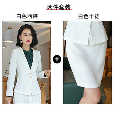 2021 High quality 2019 Hot Work business Women's skirt suits Set for women blazer office lady clothes Coat Jacket suit