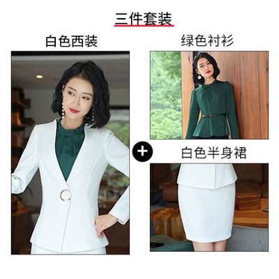2021 High quality 2019 Hot Work business Women's skirt suits Set for women blazer office lady clothes Coat Jacket suit