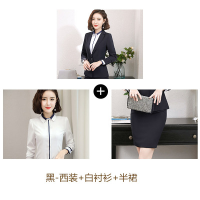Hot Work business Women's skirt suits Set for women blazer office lady clothes Coat Jacket suit